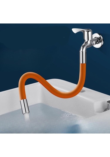 Suntek Balkon, Banyo, Mutfak Için Esnek Su Musluğu Borusu Uzatma Siyah