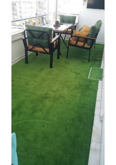 Regnum Halı Protokol Yeşil Kaymaz Taban Balkon Kesme Yolluk