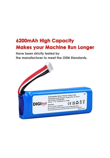 Yingfu Jbl Şarj Cihazı 2+/charge 2 Plus/v1 6200mah Gsp1029102r Pilin Değiştirilmesi İçin Kullanıcıya Özel