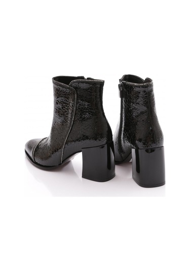 Dgn 900 Kadin Topuklu Bot Siyah Croco