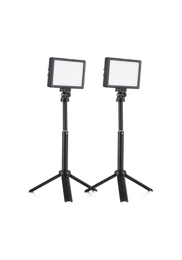 Andoer Masaüstü Fotoğrafçılığı 15w Led Video Işık Seti Siyah 2 Paket Siyah