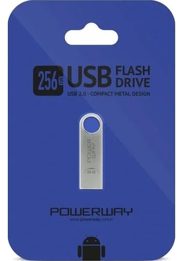 Powerway 256gb Metal Flash Bellek 2.0 Usb Bellek 1 Adet