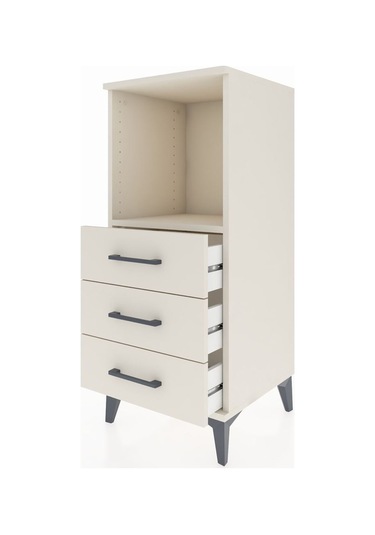 Hyperion Komodin Tek Raflı 3 Çekmeceli 44x44x106 Aytaşı-aytaşı Aytaşı