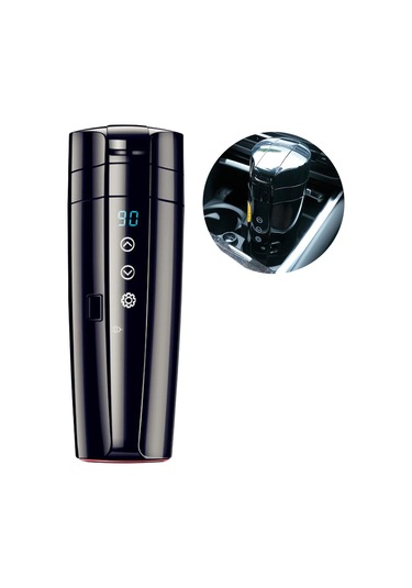 12v-24v Araba Isıtma Fincan Dijital Lcd Ekran Araba İsıtmalı Diğer