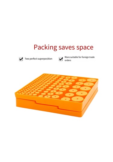 Leasetake Çok İşlevli Matkap Tutucu 131 Delik Alet Tutucu Kutusu Matkap Ucu Saklama Kutusu Siyah Siyah