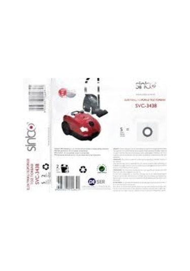 Sinbo Svc-3438 Elektrikli Süpürgetoz Torbası 10 Adt