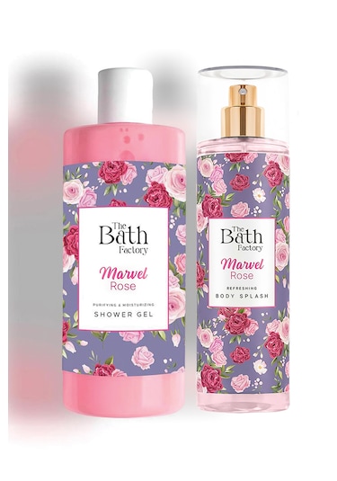 The Bath Factory Marvel Rose Duş Jeli + Vücut Spreyi Gül