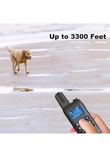 Zilinn Büyük Köpek Eğitim Tasması, Elektrik Şoku, Uzaktan Kumandalı E-yaka, 4 Eğitim Modu, Bip, Titreşim