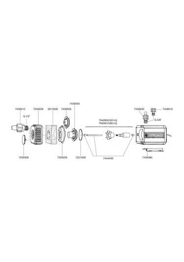 Eheim Universal 1250 Akvaryum Kafa Motoru 1200 Litre / Saat 40117