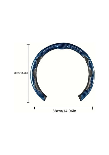 Dashanshop Sarı Renkli Evrensel Direksiyon Kılıfı Karbon Desen Kaymaz Deri Hissi Abs Malzeme Sarı