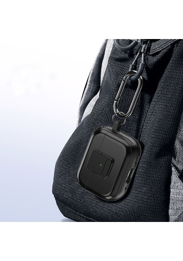 Airpods Uyumlu 3 Tpu + Pc Kablosuz Kulaklık Kılıfı İçin Manyetik Anahtarlı Kırmızı