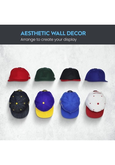 Yulong Reedark 16'li Şapka Askısı - Güçlü Yapışkanlı Duvar