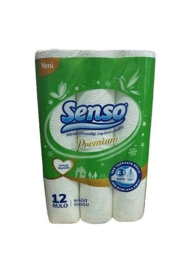 Senso Premium Kağıt Havlu 3 Katlı 12'li X 4 Paket 48 Rulo