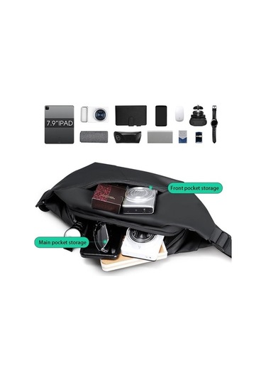 Maoyaya Mr-7786 Şık Erkek Göğüs Çantası, Su Dayanıklı Modelleri Acu