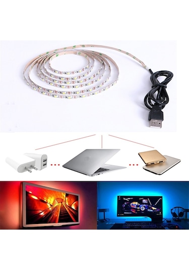 Triline Tv Arkası Uzaktan Kumandalı Rgb Led Şerit Aydınlatma Seti
