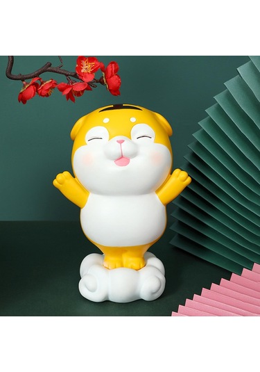 Homyl Çin Tarzı Heykeli Kumbara Para Kutusu Heykelcik Ev Ayakta Orta