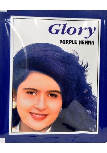Glory Mor Hint Kınası (Purple Henna) 10 Gr Paket