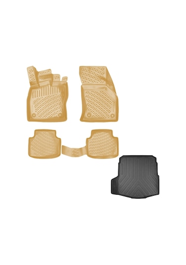 Passat B8,5 Bej 3d Havuz Paspas+bagaj Havuz 2019 Sonrası-friemats