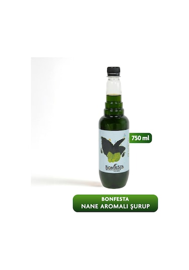 Bonfesta Nane Aromalı Kahve ve Kokteyl Şurubu 750 ML