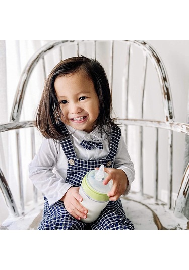 Comotomo Biberon Ve Mason Biberon İçin 2 Adet Damlatmaz Emzikli Nipeller Kolay Temizlenebilir Dökülmeye Dayanıklı, 7 Cm Çap