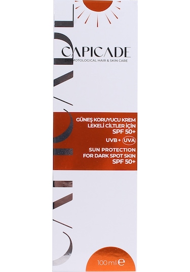 Capicade Lekeli Ciltler Güneş Kremi SPF50+ 100 ML
