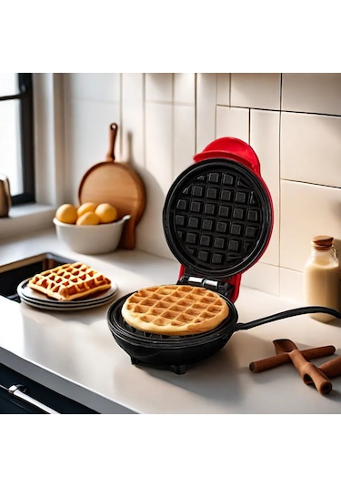 Mocatt Çok Fonksiyonlu Waffle Makinesi, Pişirme, Sandviç, Ekmek Kızartma Red 1