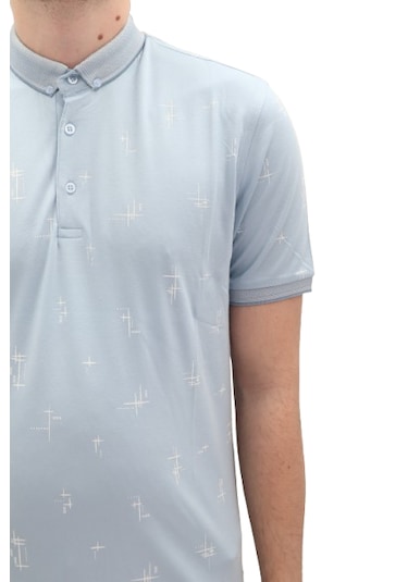 Santa Dmctekstil Erkek 112 Desenli Spor Kesim Rahat Kalıp Cepsiz Polo Yaka T-shirt Mavi Santa Dmctekstil Erkek 112 Desenli Spor Kesim Rahat Kalıp Cepsiz Polo Yaka T-shirt Mavi