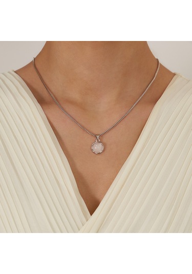 Sones Opk Gdx126 Yuvarlak Bakır Kolye Paslanmaz Çelik Zincir Çok Renkli