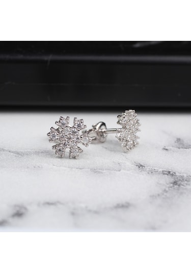 Glorria Gümüş Kar Tanesi Küpe N11.31023