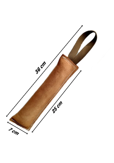 Köpekpet Profesyonel Deri Köpek Eğitimi Oyuncağı Isırma Yastığı 7 x 25 CM