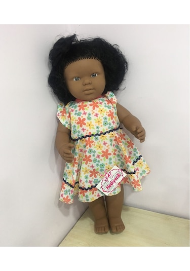 Oyuncak Büyük Boy Konuşan Et Bebek Elbiseli Türkçe Sesli 55 Cm Beyaz