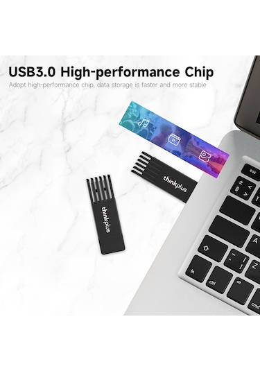 Vkemall Lenovo Thinkplus Mu242 16gb Usb3.0 Metal Dönen Usb Bellek - Hızlı Veri Transferi, Darbeye Dayanıklı, Geniş Uyumlu