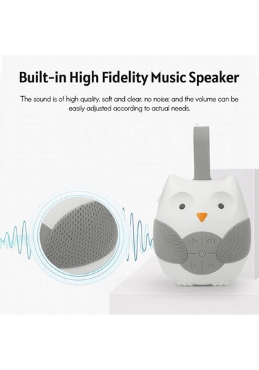 Geeroyoo Bt0179 Bebek Uyku Makinesi: Beyaz Gürültü Ve Ninnilerle Rahat Uyku, Taşınabilir Ve Ayarlanabilir Ses, Pil İle Çalışır