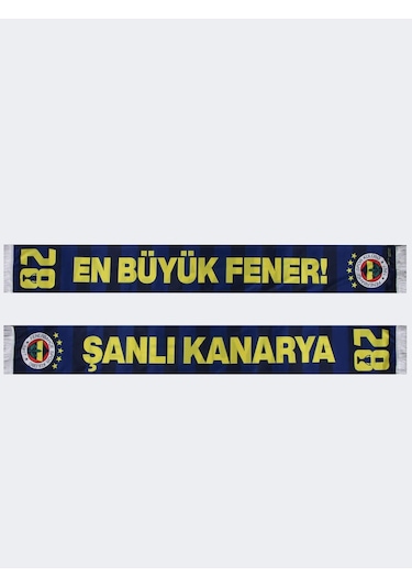 Fenerbahçe Unisex 5 Yildiz Şanli Kanarya Şal Lacivert
