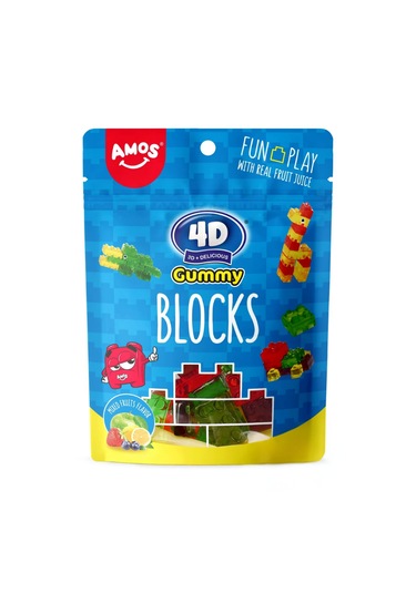 Amos 4d Gummy Blocks 64g