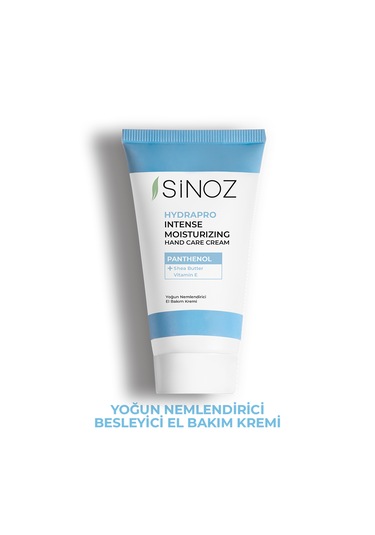Sinoz Hydrapro Vitamin E Panthenol İçeren Yoğun Nemlendirici El Bakım Kremi 50 ML