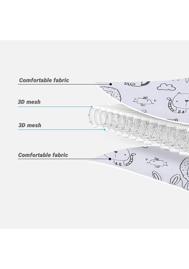 Bebek Araba Koltuğu Baş Desteği Çocuk Arabası Sabitleme Kemeri Çok Renkli