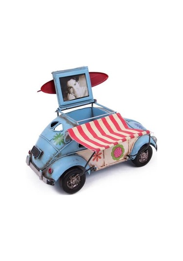 Dekoratif Metal Araba Tenteli - Çerçeveli Ve Kalemlik