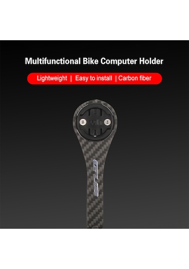 Padalink Gub 695 Karbon Fiber Bicycle Bilgisayar Tutucu, Yol Bisikleti Dönük Saplı, 17g Hafif, Bryton/wahoo/cateye/spor Kamera Uyumlu Çok Renkli