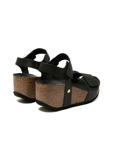 Terlik Kadın Bılbao G106319 Genuins Embossed Leather Dark Leather Dark