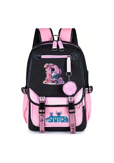 Honeybeeshop P Dısney Stitch Buyuk Kapasiteli Sirt Cantasi Pembe Siyah Iki Tonlu Hafif Dayanikli Polyester Okul Seyahat Gundelik Kullanım P Honeybeeshop P Dısney Stitch Buyuk Kapasiteli Sirt Cantasi Pembe Siyah Iki Tonlu Hafif Dayanikli Polyester Okul Seyahat Gundelik Kullanım P
