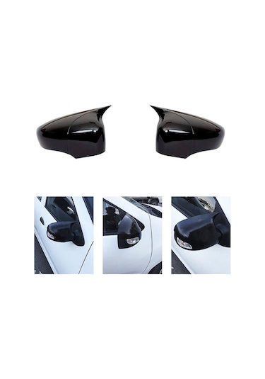 Renault Symbol Batman Yarasa Ayna Kapağı Piano Black 2013-2020