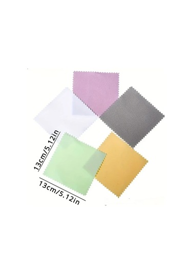 Fochsia 50 Parça Süet Gözlük Temizleyici Mikrofiber Lens Cep Telefonu Ekranı Temizleme Bezi