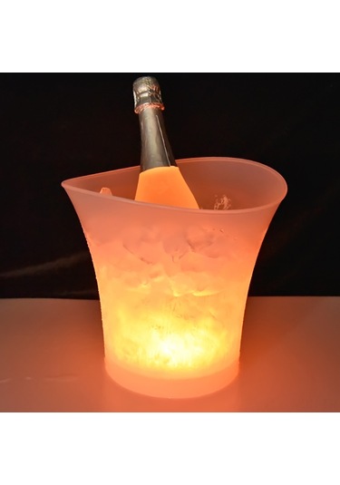 Neevoyu 5l Hacimli Led Renk Değiştiren Işıklı Buzluk - Ergonomik Kavisli Tasarım, Ip65 Su Geçirmez, Taşınabilir, Temizliği Kolay Beyaz