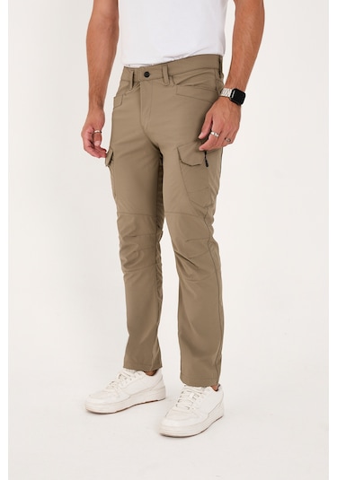 Camp Scoutland Camp527 Outdoor Tactical Su İticili Likralı Yazlık Erkek Taktik Pantolon Bej