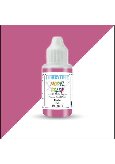 Hobbytime 455 18 Ml. Ral4003 Pembe Pink Akrilik Model Boyası