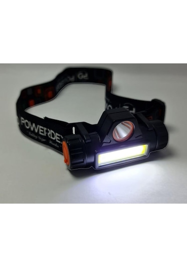 Powerdex Pd-6672 Ledli Şarjlı Kafa Lambası Siyah