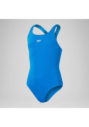 Speedo Eco Endurance+ Essentials Medalist Kadın Yüzücü Mayosu Mavi Mavi