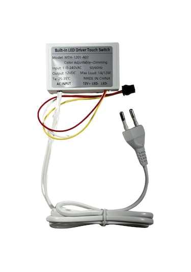 220v Girişli 12v Tunable Dokunmatik Ayna Arkası Sensör Ayna Lambası Banyo Aynası Mobilya Sensörü Renkli