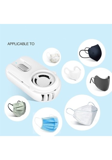 Filtrelenmiş Şarj Edilebilir Maske Fanı Açık Gri Crzb1j Gri Yok Boyun Buharsız 100 Adetten Az